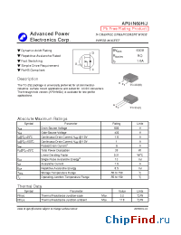 Datasheet AP01N60J manufacturer A-Power