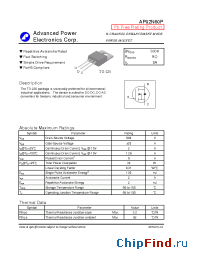 Datasheet AP02N60P manufacturer A-Power