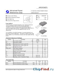 Datasheet AP07N70CI manufacturer A-Power
