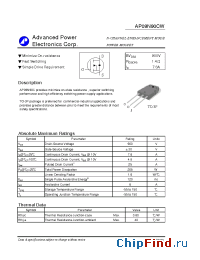 Datasheet AP09N90CW manufacturer A-Power
