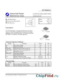 Datasheet AP15N03H manufacturer A-Power