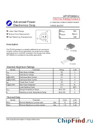 Datasheet AP15T03GH manufacturer A-Power