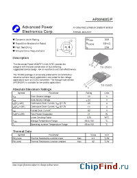 Datasheet AP20N03P manufacturer A-Power