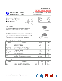 Datasheet AP20P02GH manufacturer A-Power