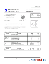 Datasheet AP2301N manufacturer A-Power