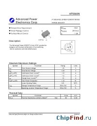 Datasheet AP2303N manufacturer A-Power