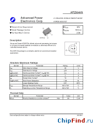 Datasheet AP2304AN manufacturer A-Power