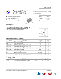 Datasheet AP2304N manufacturer A-Power