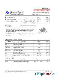 Datasheet AP2623GY manufacturer A-Power