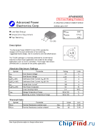 Datasheet AP40N03GS manufacturer A-Power