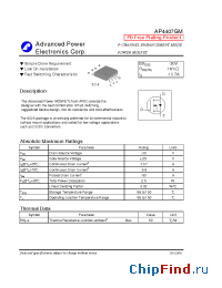 Datasheet AP4407GM manufacturer A-Power