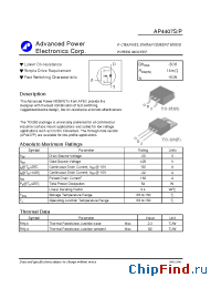Datasheet AP4407P manufacturer A-Power