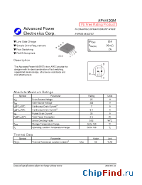 Datasheet AP4412GM manufacturer A-Power