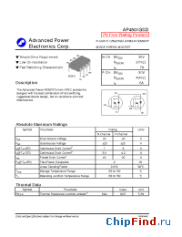Datasheet AP4501GSD manufacturer A-Power