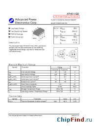 Datasheet AP4511GD manufacturer A-Power