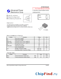 Datasheet AP90T03GR manufacturer A-Power