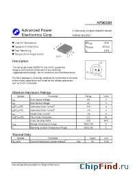 Datasheet AP9620M manufacturer A-Power