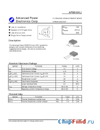 Datasheet AP9916H manufacturer A-Power