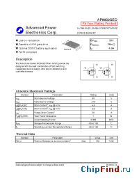 Datasheet AP9920GEO manufacturer A-Power