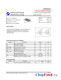 Datasheet AP9926GO manufacturer A-Power