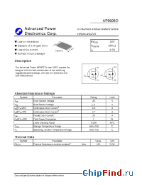 Datasheet AP9926O manufacturer A-Power