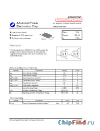 Datasheet AP9926TGO manufacturer A-Power