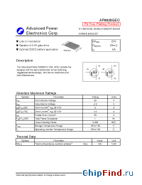 Datasheet AP9928GEO manufacturer A-Power