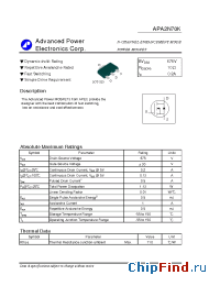 Datasheet APA2N70K manufacturer A-Power
