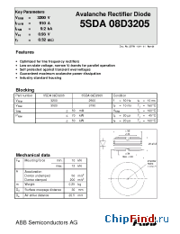 Datasheet 5SDA08D3205 manufacturer ABB