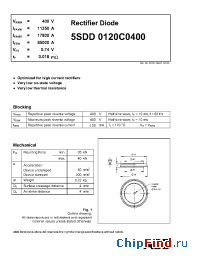 Datasheet 5SDD0120C0400 manufacturer ABB