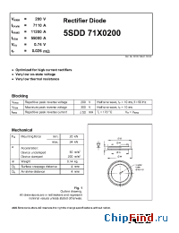 Datasheet 5SDD71X0200 manufacturer ABB