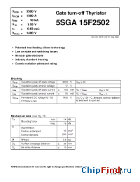 Datasheet 5SGA15F2502 manufacturer ABB