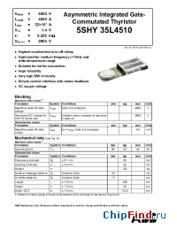Datasheet 5SHY35L4510 manufacturer ABB