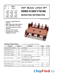 Datasheet 5SNS0150V170100 manufacturer ABB