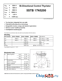 Datasheet 5STB17N5200 manufacturer ABB