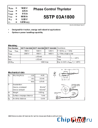 Datasheet 5STP03A1800 manufacturer ABB