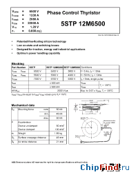 Datasheet 5STP12M6500 manufacturer ABB