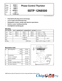 Datasheet 5STP12N8500 manufacturer ABB