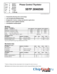 Datasheet 5STP26N6500 manufacturer ABB