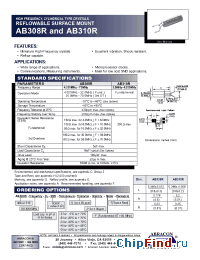 Datasheet AB308RAB310R manufacturer Abracon