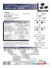Datasheet ABM4AABM4B manufacturer Abracon