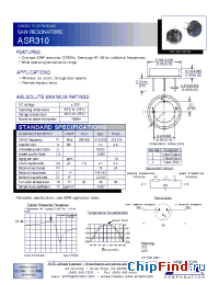 Datasheet ASR310 manufacturer Abracon