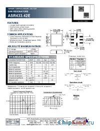 Datasheet ASR433.42E manufacturer Abracon