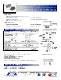 Datasheet ASTX-09ASVTX-09 manufacturer Abracon