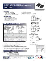 Datasheet ASVTX-08 manufacturer Abracon