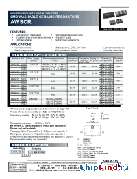 Datasheet AWSCR_MA manufacturer Abracon