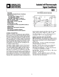 Datasheet 1B51A manufacturer Analog Devices