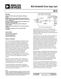 Datasheet 3B18-01 manufacturer Analog Devices