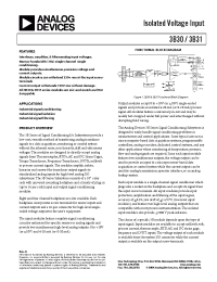 Datasheet 3B31-00 manufacturer Analog Devices
