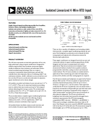 Datasheet 5B35-02 manufacturer Analog Devices